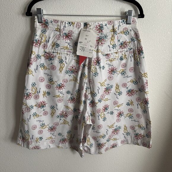 Vtg British Khaki Set Womens 10* Button Up Shirt Shorts Nautical Beach Tropical - Picture 7 of 16